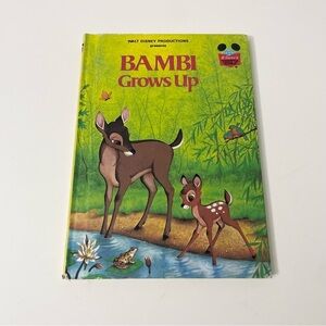 Vintage Disney Bambi Grows Up Hardcover Book